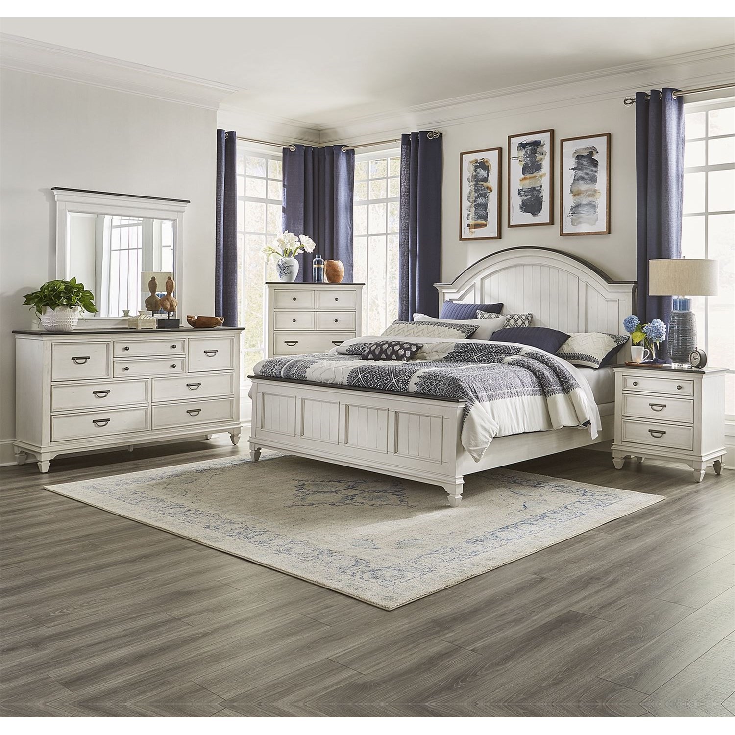 Liberty Furniture Allyson Park 417 BR QAPBDMCN Cottage Style Queen